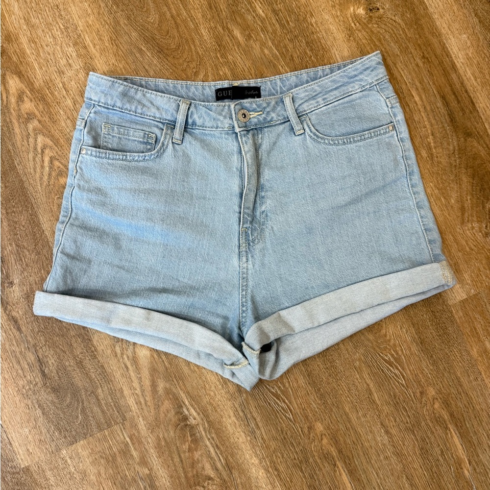 Guess Light Wash Jean Shorts